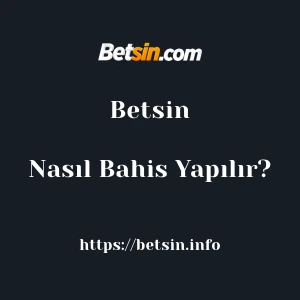 Betsin'da Nasıl Bahis Yapılır?